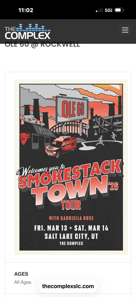 Ole 60 Smokestack tour tickets
