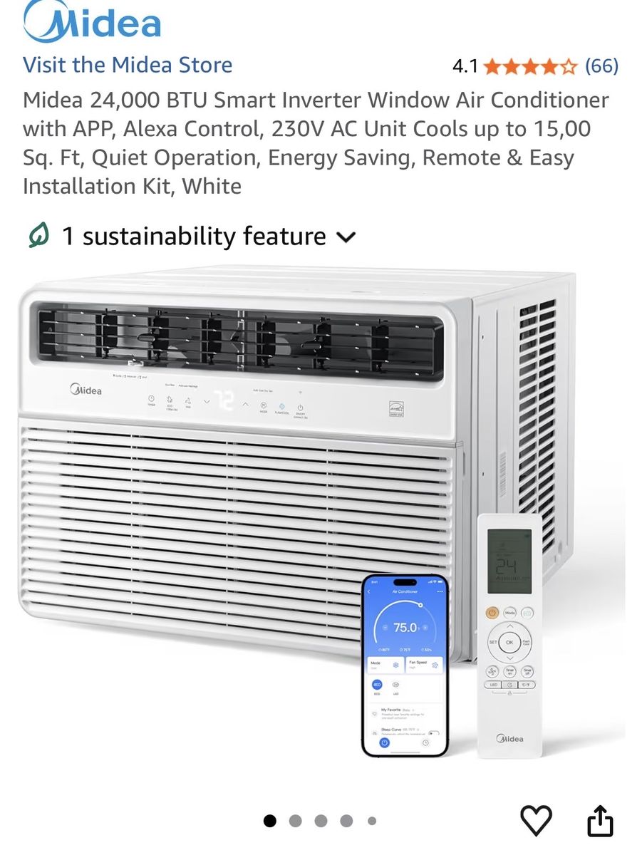 NEW - Midea 24,000 BTU Window AC