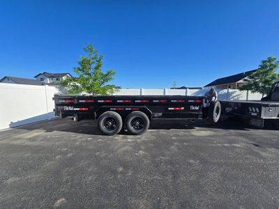 TETON 7×16 16K Contractor grade Bumper Pull Dump Trailer