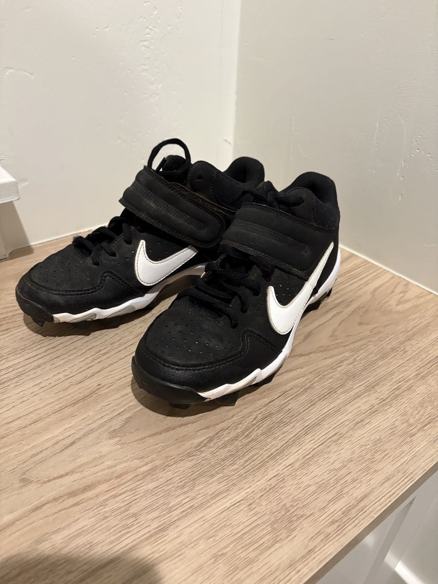Nike Kids Force Trout 7 Pro MCS Black Baseball Cleats Size 3Y Youth