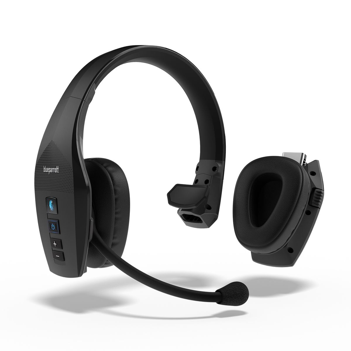 BlueParrott B350-XT Noise-Cancelling Bluetooth Headset for Truckers & Office, Black