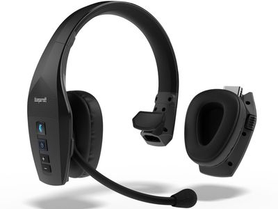 BlueParrott B350-XT Noise-Cancelling Bluetooth Headset for Truckers & Office, Black