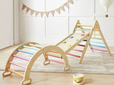 TinyLand 7-in-1 Rainbow Climbing set