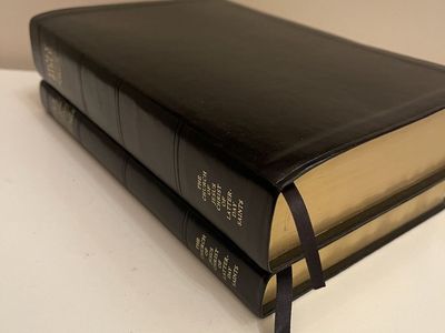 Black Leather Large LDS Scriptures Set