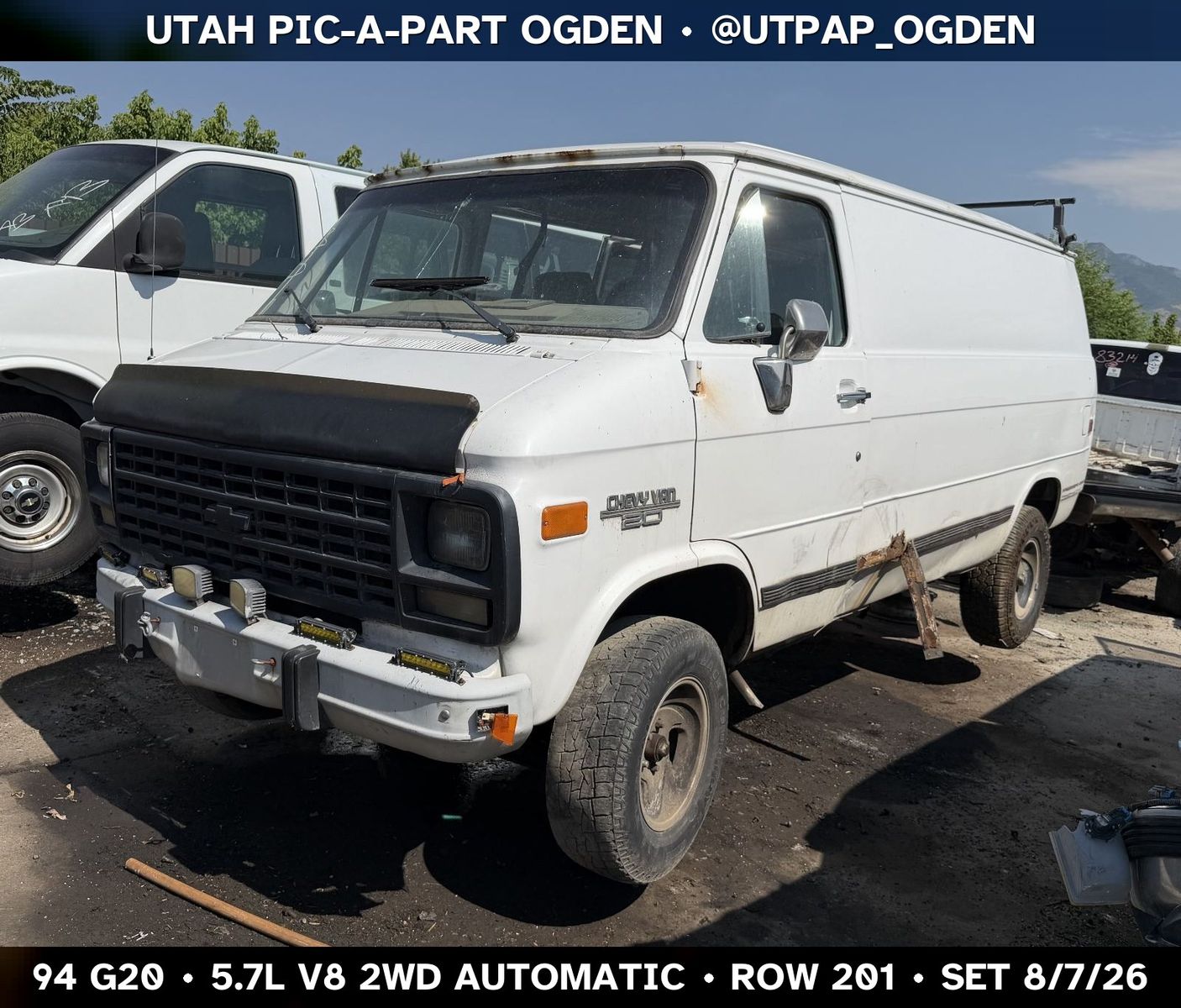 Just In! 1994 Chevrolet G20 Parts - UTPAP Ogden