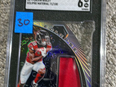 Calvin Ridley Atlanta Falcons graded slabs