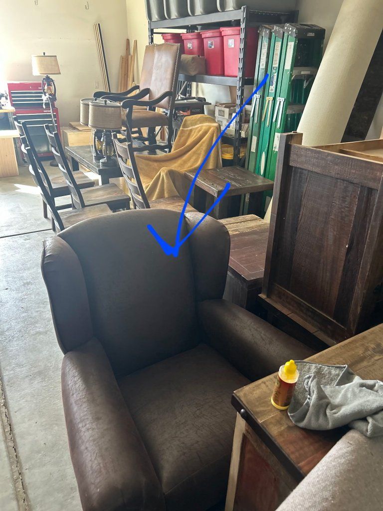 Brown Leather Armchair