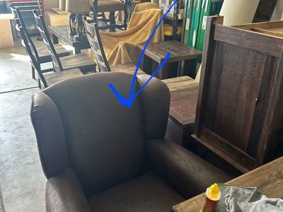 Brown Leather Armchair