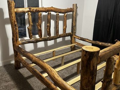 King Size Log Bed Frame