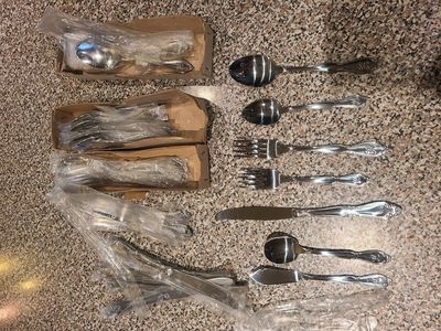 New silverware set with H branded on them