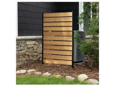 2 new + 1 used ENCLO Wood and Steel Instant Privacy Screen Panel - 60.5" Tall x 38.625" Wide