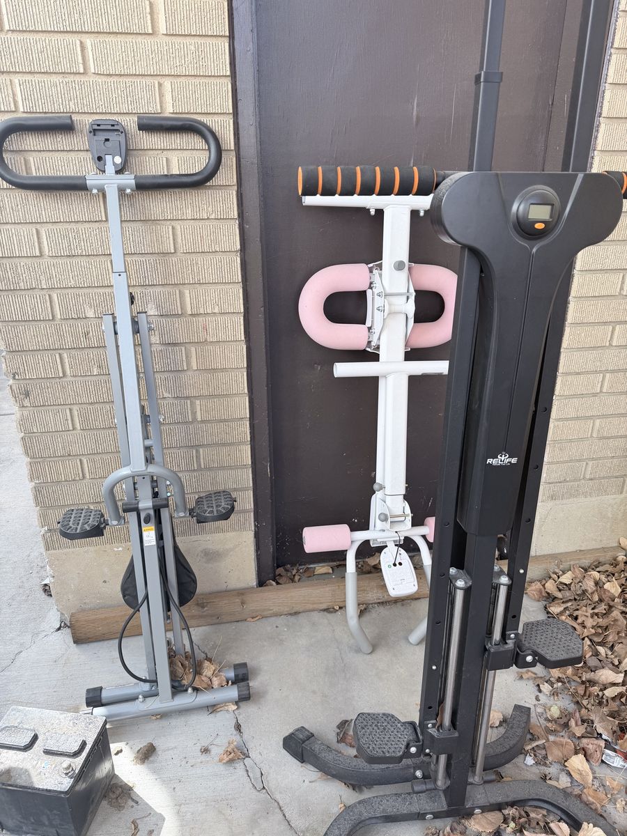 3 Workout equipement $60