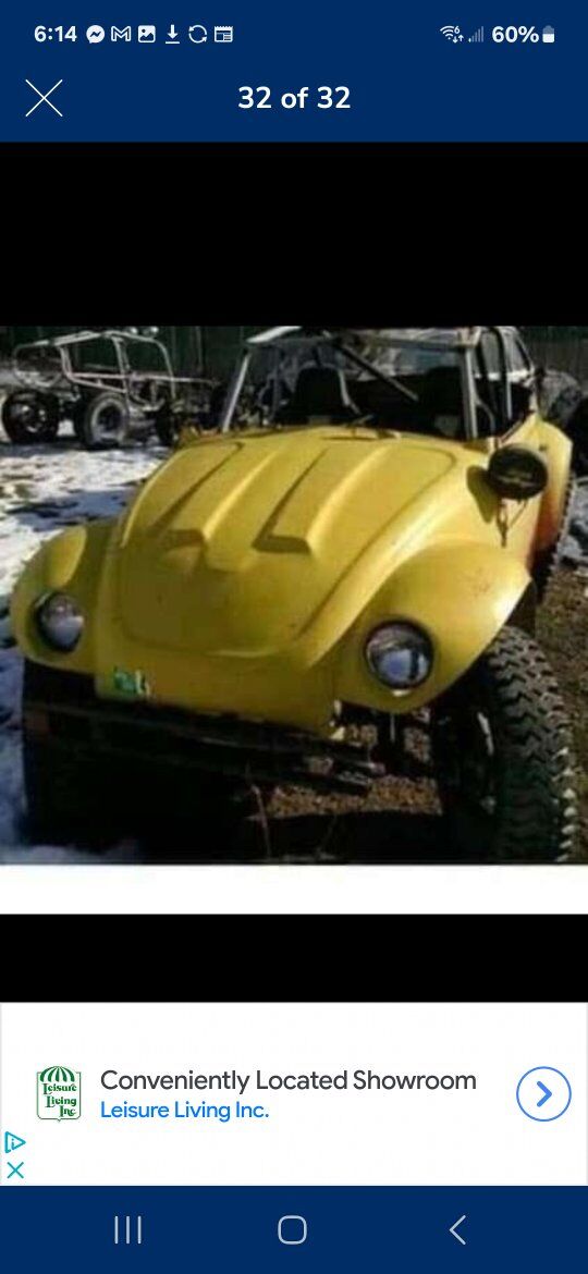 VW  BAJA BUG , LIFTED 10' NEEDS RESTORE
