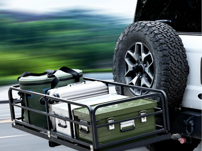 Great travel hitch basket only used one time. 'taking up room in the garage"
