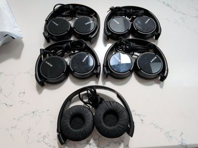 Sony On-Ear Headphones, Black - 3.5mm