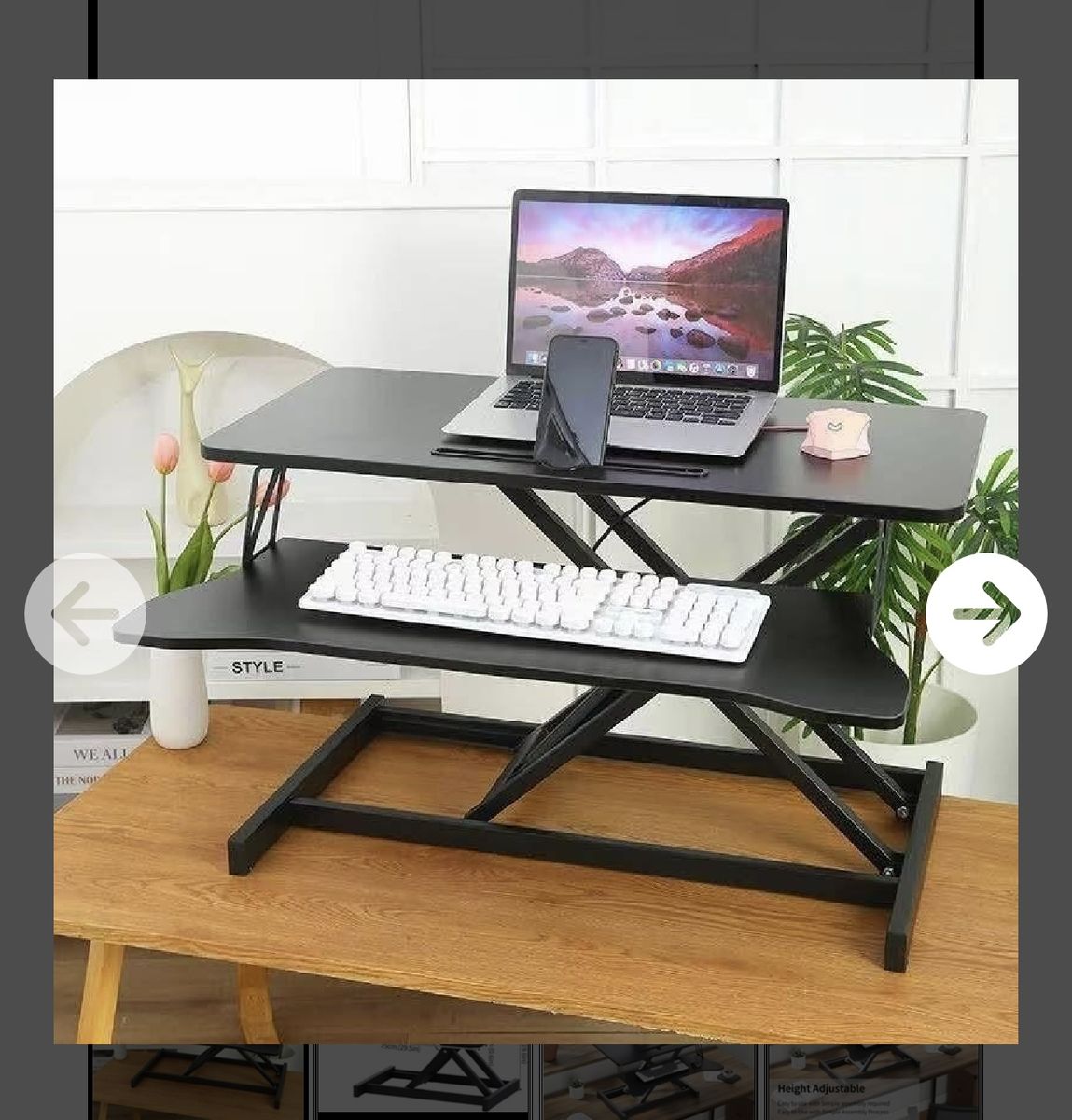 Sit-Stand Desktop Workstation