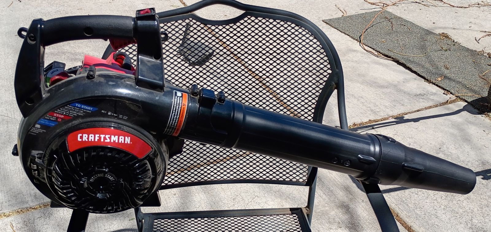 CRAFTSMAN BV245 27cc 2-Cycle Full Crank Engine Gas Powered Leaf Blower - Handheld
