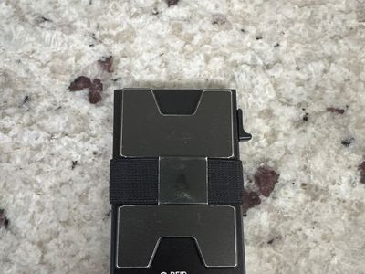 Black Minimalist Slim Wallet RFID Blocking Card Holder