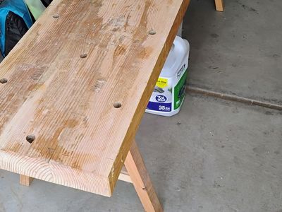 Low Woodworking Bench