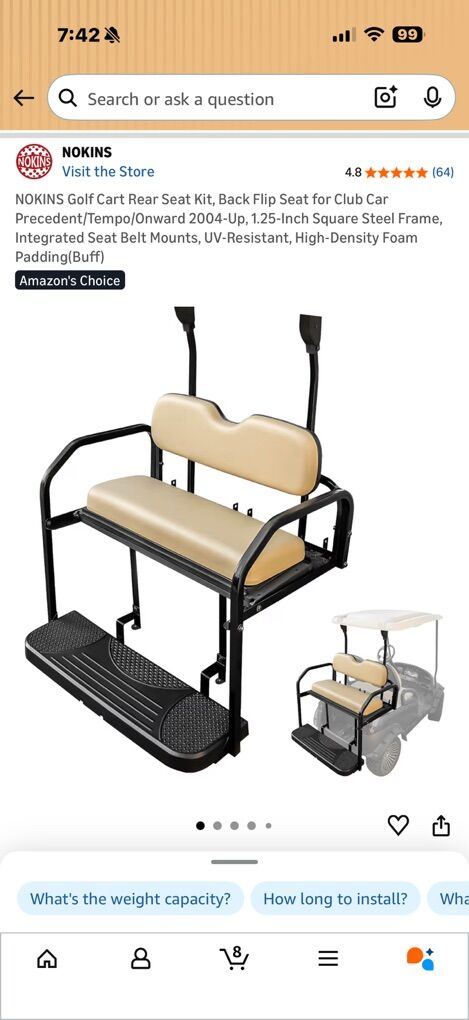 Golf Cart Seat For 04 And Up Club Car