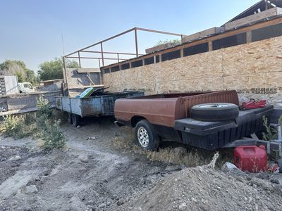Used Utility Trailer - Dual Axle, Rust, Needs Repair