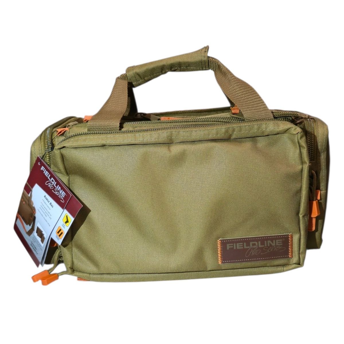 Fieldline Deluxe Pro Series Range Bag Brown Tan Pistol Pouch New With Tags