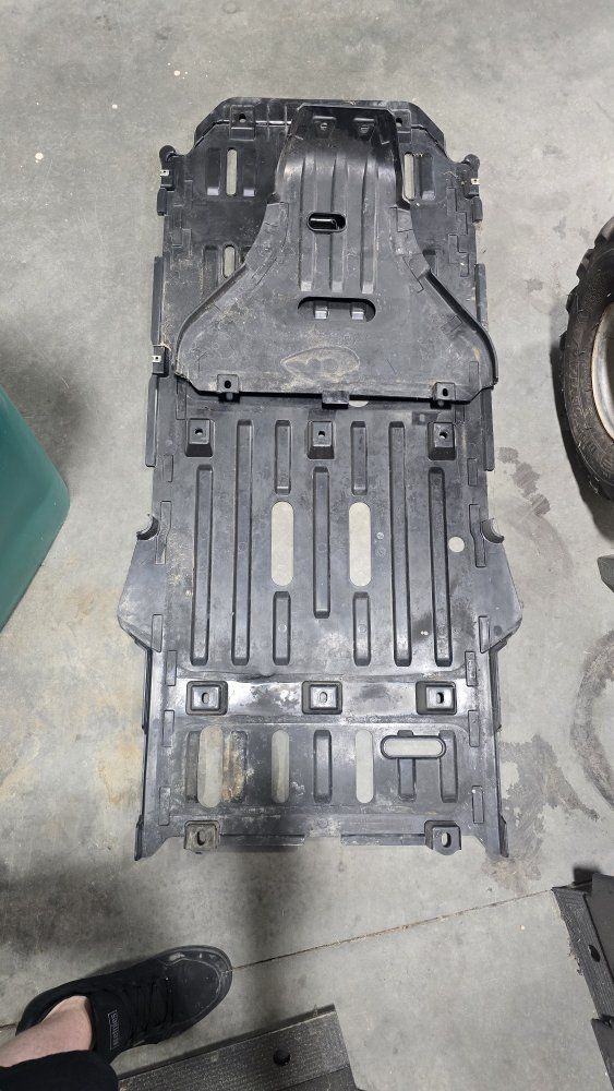 Used Black Plastic Skid Plate
