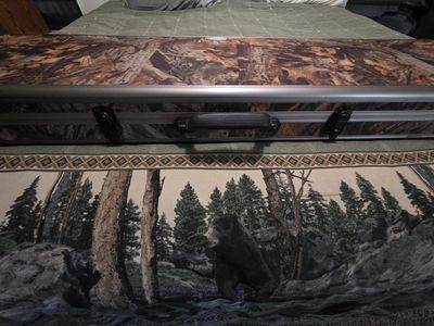 Camo Hard Gun Case, Aluminum Edges, Foam Padded Interior for Rifle/Shotgun Storage