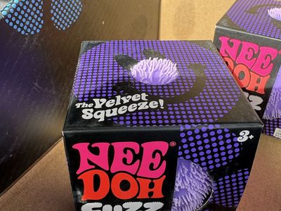 NeeDoh Fuzz Ball Flower Power Velvet Squeeze Toy