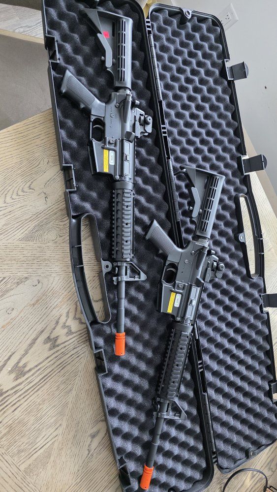 Laser Shot Inc. Simulated Training Replica M4 Rifles - 2 Units, Case and magazine/battery not Included.