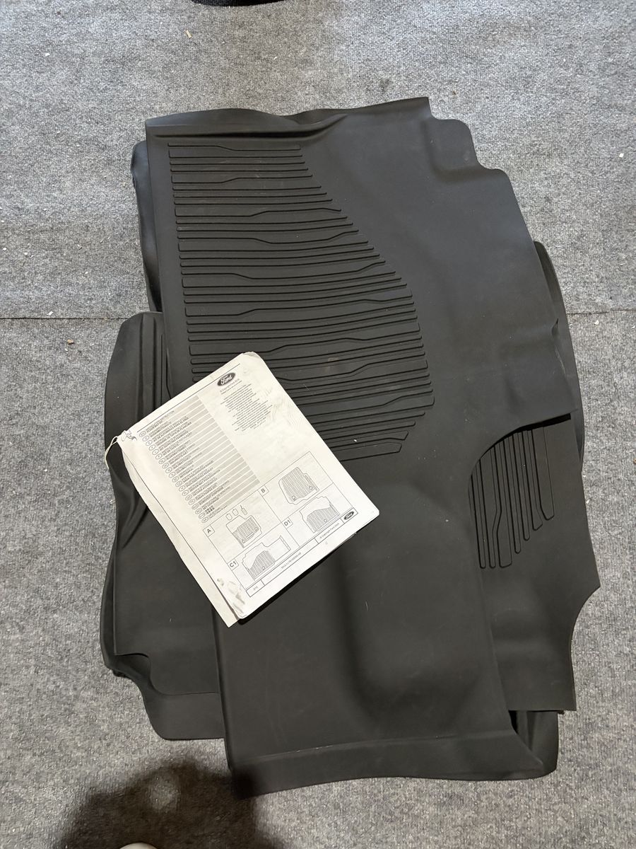 2018-2024 OEM 4-Piece Ford Expedition Rubber Floor Mats - All-Weather Protection, Black