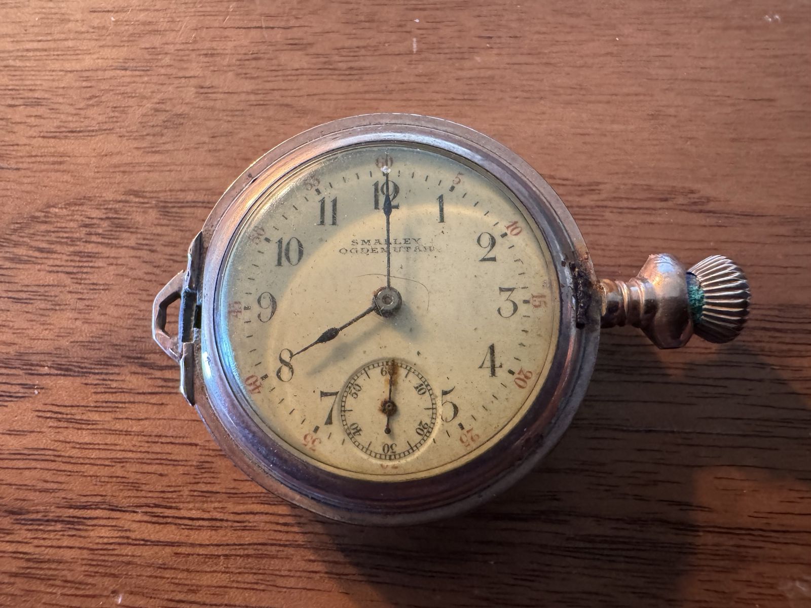 Antique Smalley Gold Filled Pocket Watch Ogden, Ut
