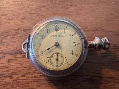 Antique Smalley Gold Filled Pocket Watch Ogden, Ut