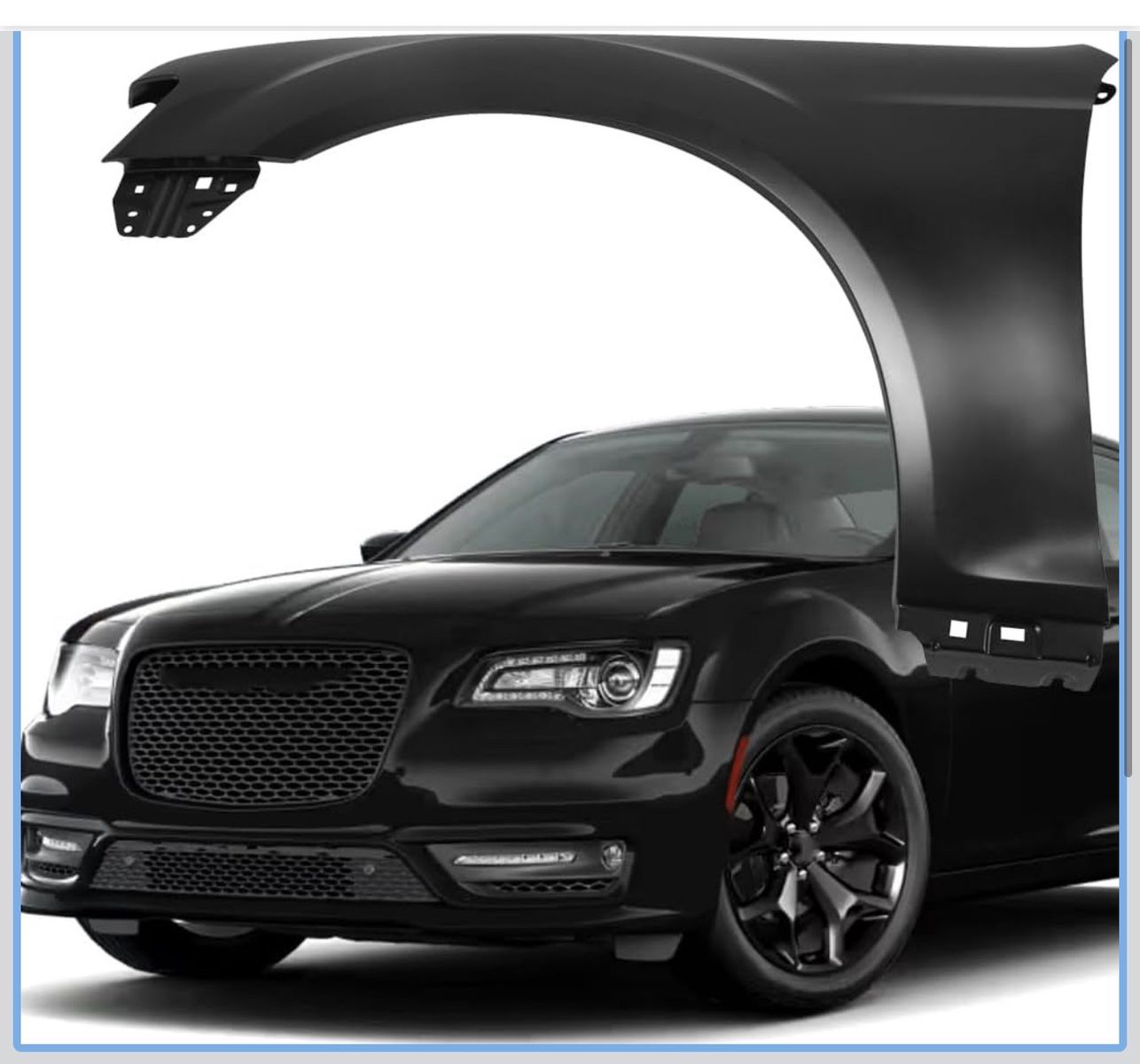 New Fender for Chrysler 300 - Left Driver Side Primed Steel, Replacement Part CH1240277