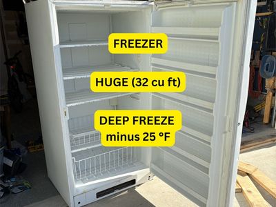 FREE DELIVERY -HUGE Freezer- 32 cu ft ** DEEP minus 25 °F **