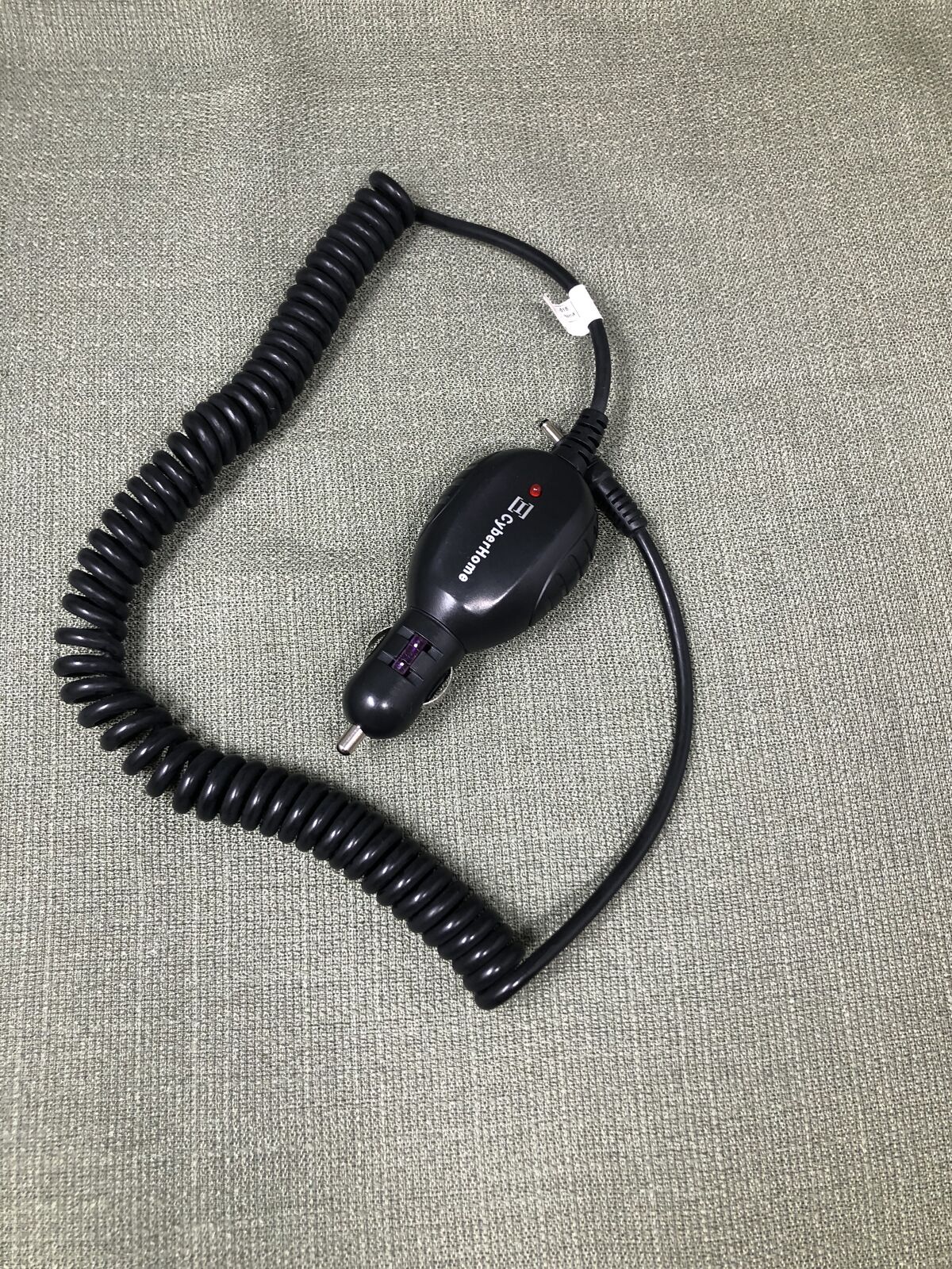 CyberHome Car Power Adapter Cord – Coiled 12V Vehicle Charger for Portable DVD Players