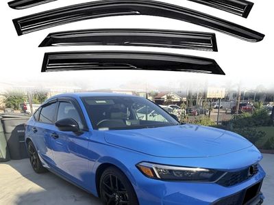 For 2022-2023 Honda Civic Sedan Window Visors Vent Rain Guard Deflectors