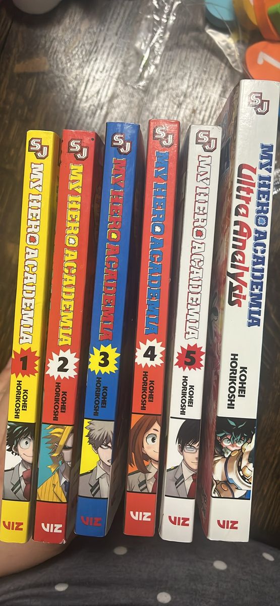 My Hero Academia Manga Volumes 1-5 + Ultra Analysis Guidebook Set