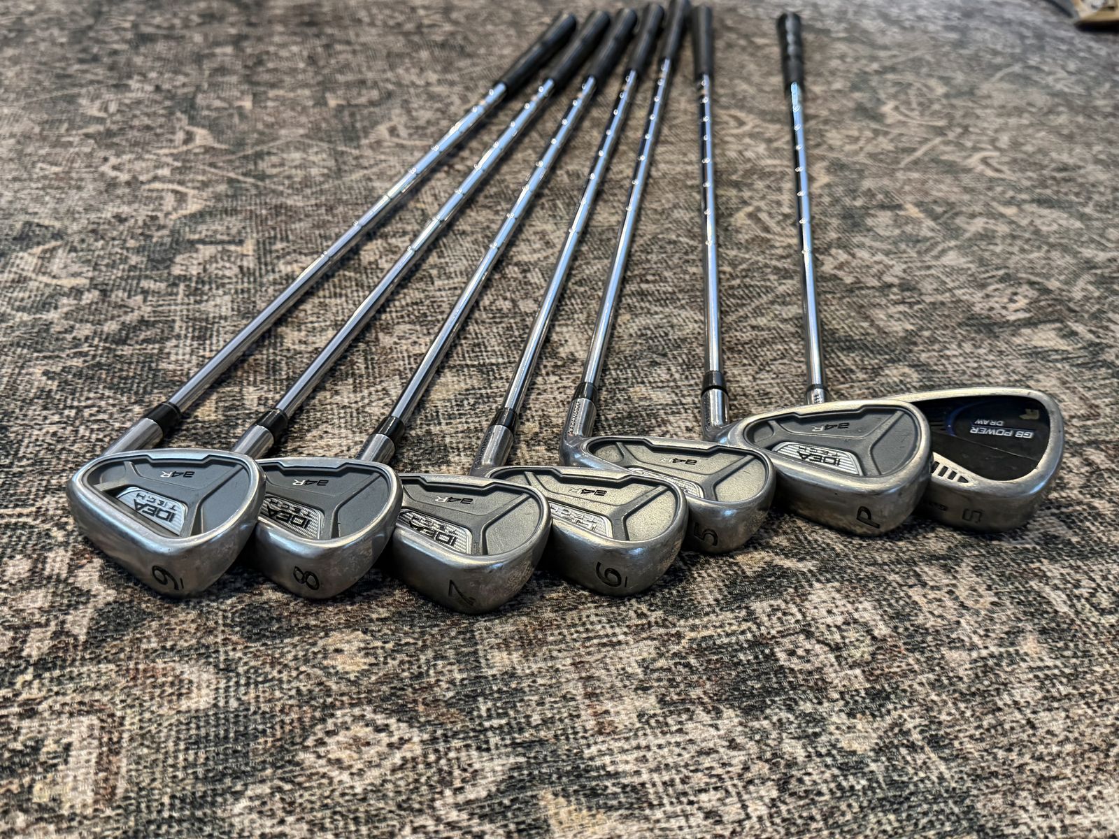 Adams Idea Iron Set 6-PW + Gap Wedge – Steel Shafts – Great Condition