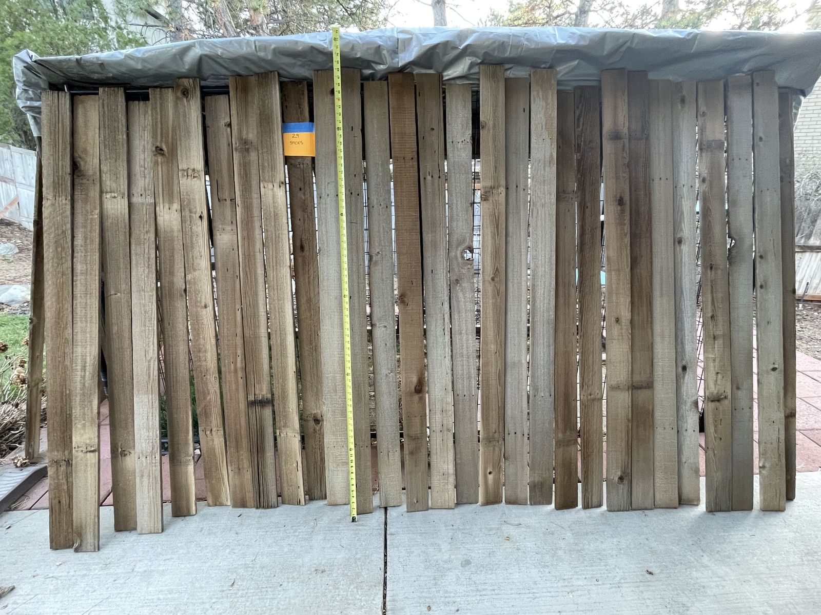 Reclaimed / weathered cedar wood