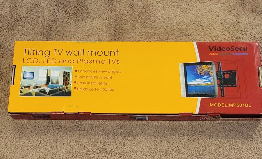 VideoSecu MP501BL Tilting TV Wall Mount for LCD, LED, Plasma TVs - Holds up to 165 lbs