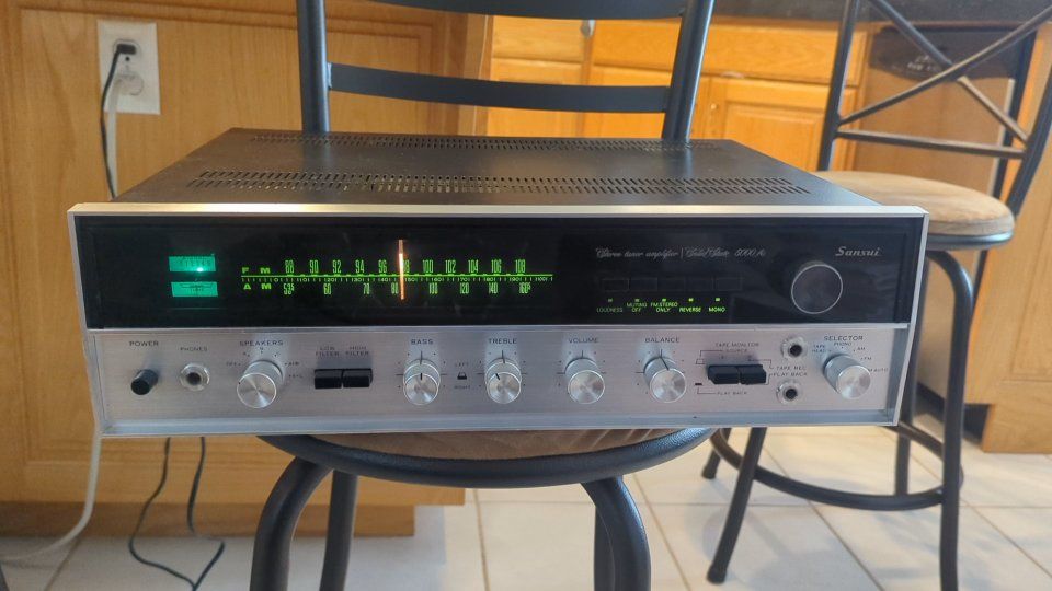 1970 Sansui 5000A receiver not serviced