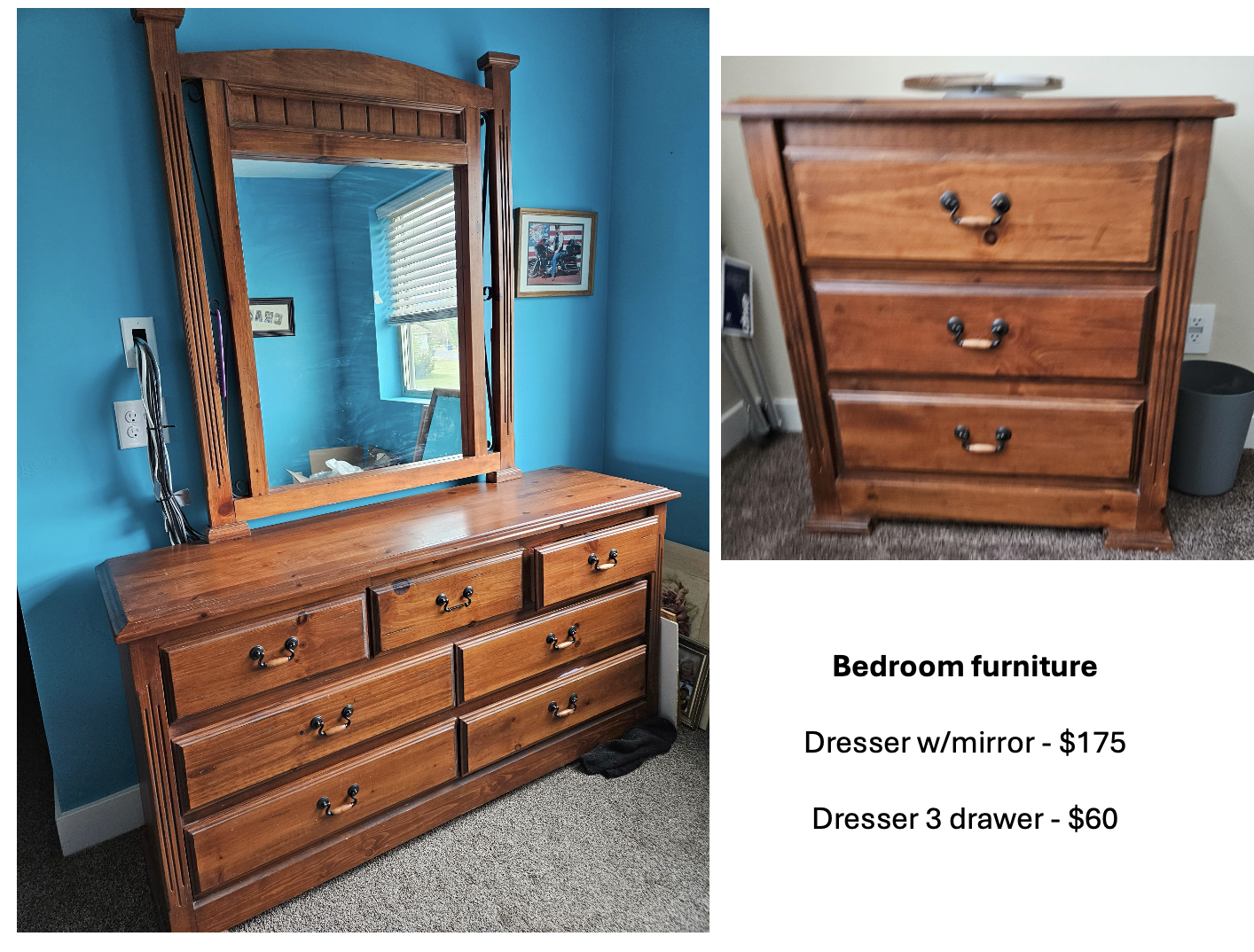 Dresser 7 Drawer & 3 Drawer