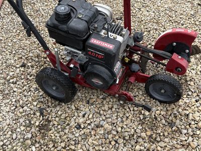 Gas lawn edger, Craftsman 4 horse power, Briggs and Stratton