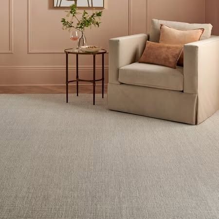 SAFAVIEH Martha Stewart Solid Area Rug, Light Grey/Ivory, 9' x 12'