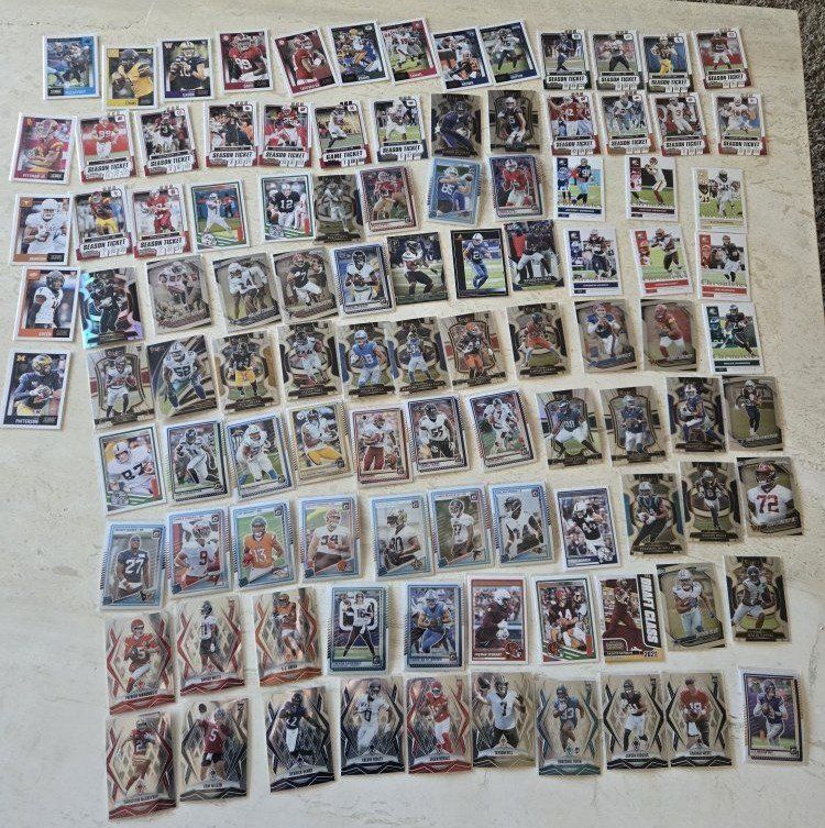lot off football cards rc's prizm inserts your favorite players