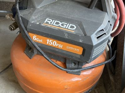 RIDGID 6 Gallon 150 PSI Air Compressor - Portable & Powerful