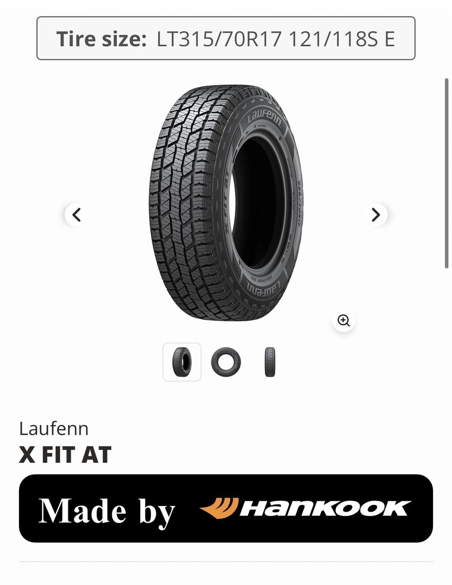 315/70/17 LAUFENN (HANKOOK) X FIT AT