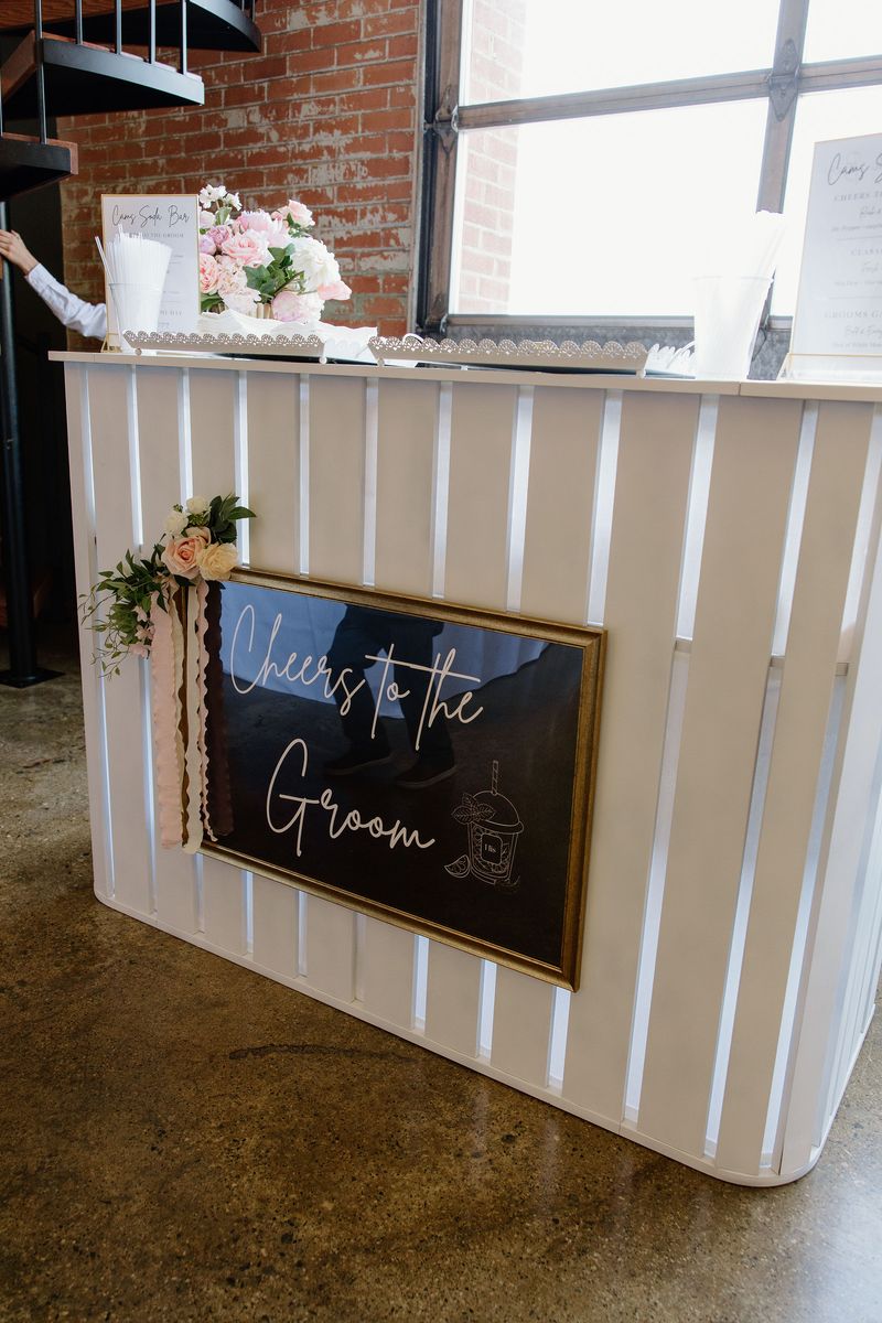 White U-Shaped Wedding & Event Soda Bar (Quantity 2 $85 each)