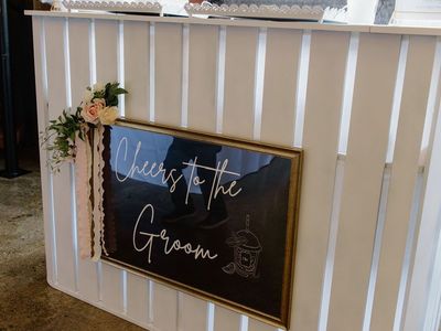 White U-Shaped Wedding & Event Soda Bar (Quantity 2 $85 each)